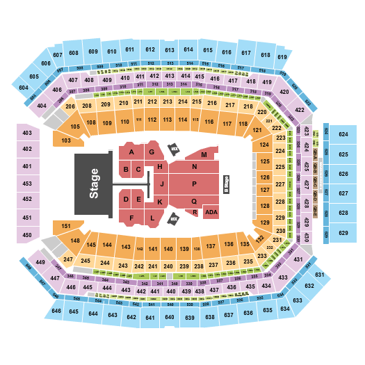 Lucas Oil Stadium Post Malone Seating Chart